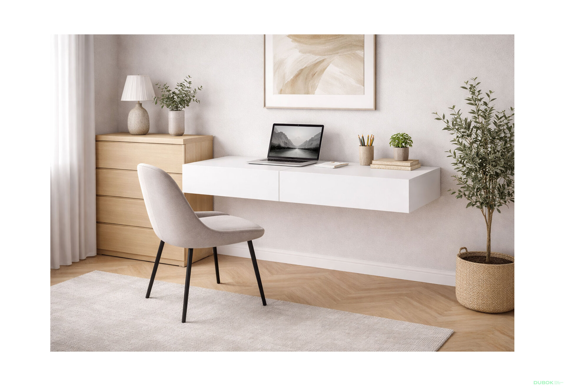 Fotografia 2 - Písací stôl 100 cm nymphaea alba Space