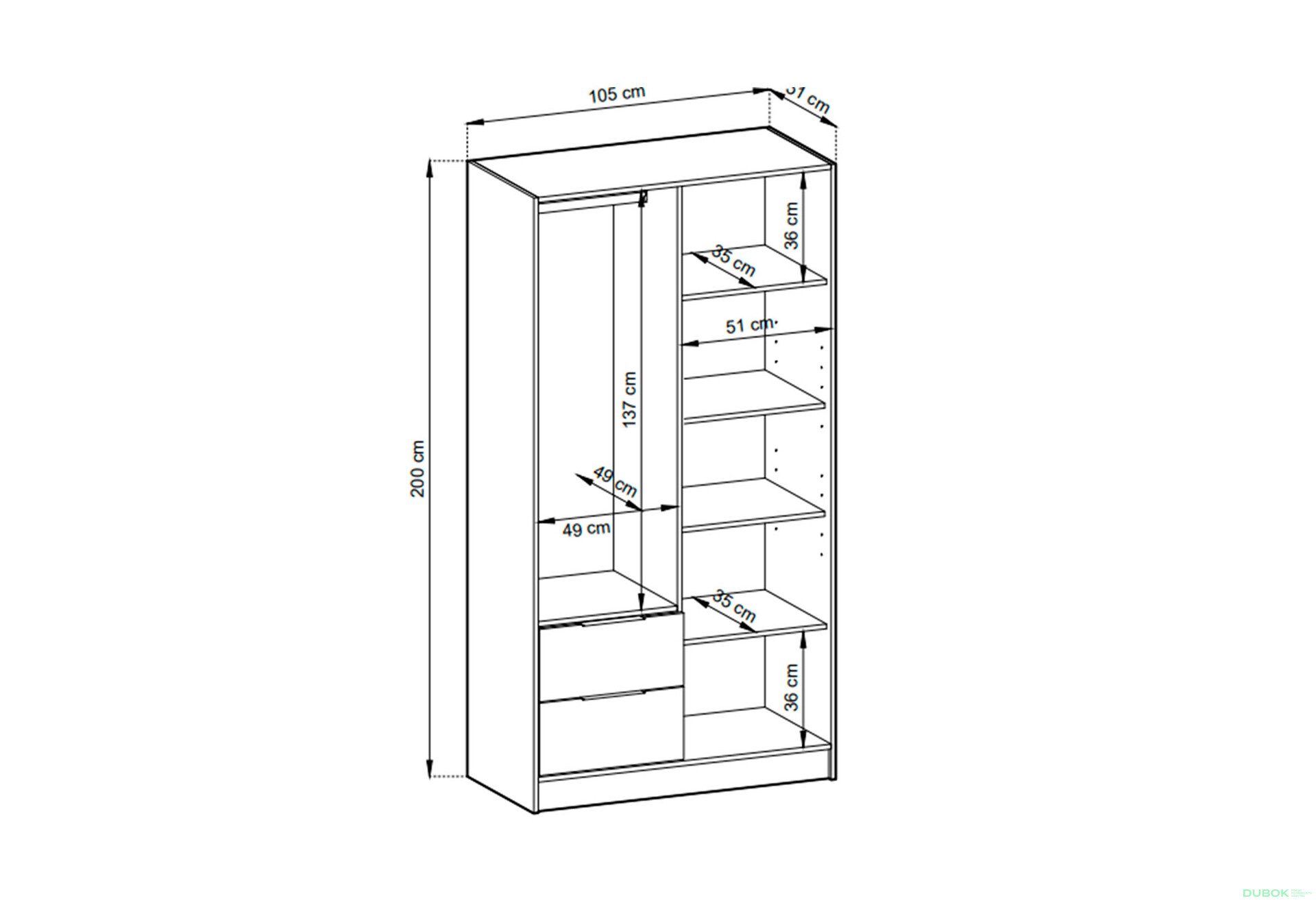 Skriňa 2D so zrkadlom artisan Nelly - Fotografia 4 Fotografia 4 - Skriňa 2D so zrkadlom artisan Nelly