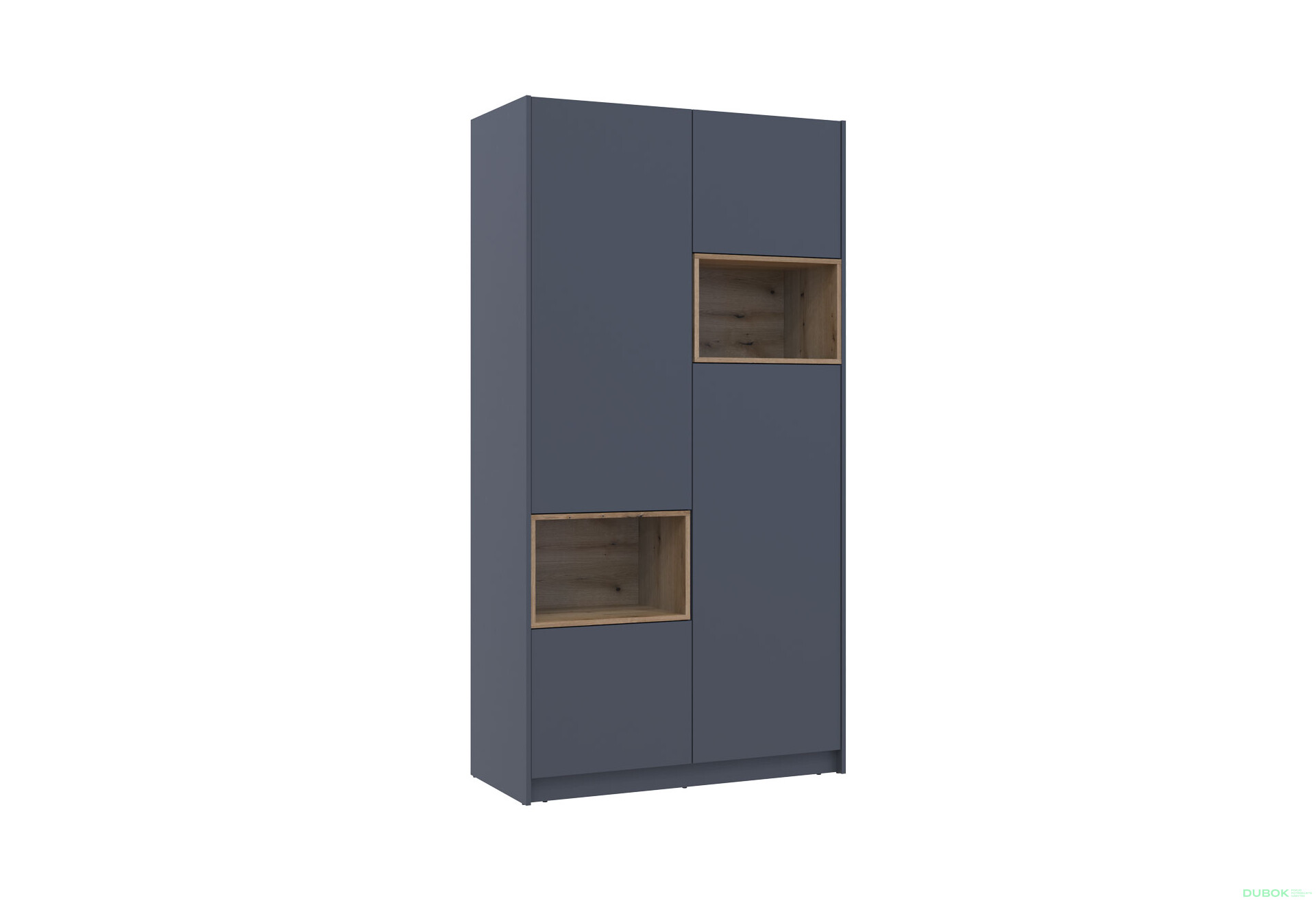 Skriňa Dale 2D s výklenkom 115.2х52х220 cm grafit / dub evoke - Fotografia 5 Fotografia 5 - Skriňa Dale 2D s výklenkom 115.2х52х220 cm grafit / dub evoke