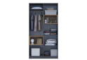 Skriňa Dale 2D s výklenkom 115.2х52х220 cm grafit / dub evoke - Fotografia 11 Fotografia 11 - Skriňa Dale 2D s výklenkom 115.2х52х220 cm grafit / dub evoke
