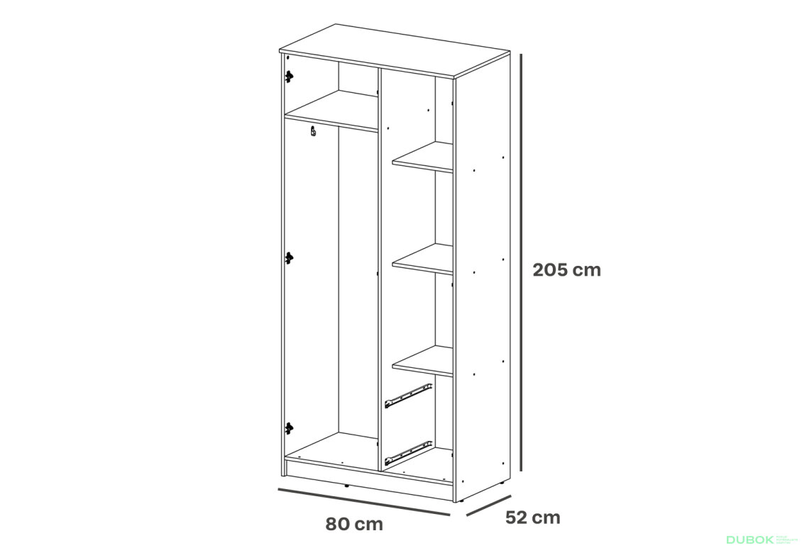 Fotografia 3 - Skriňa Simple 2D 2Š nymfaea alba