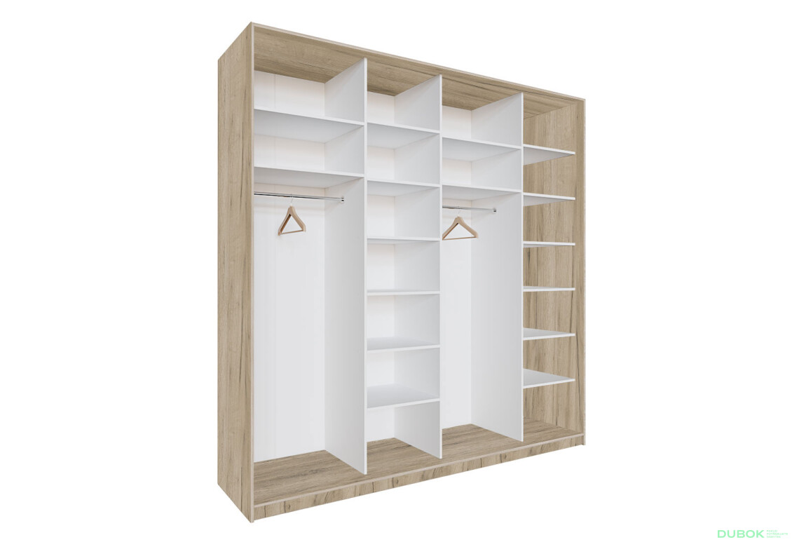 Telo 2400*600*2400 Biela