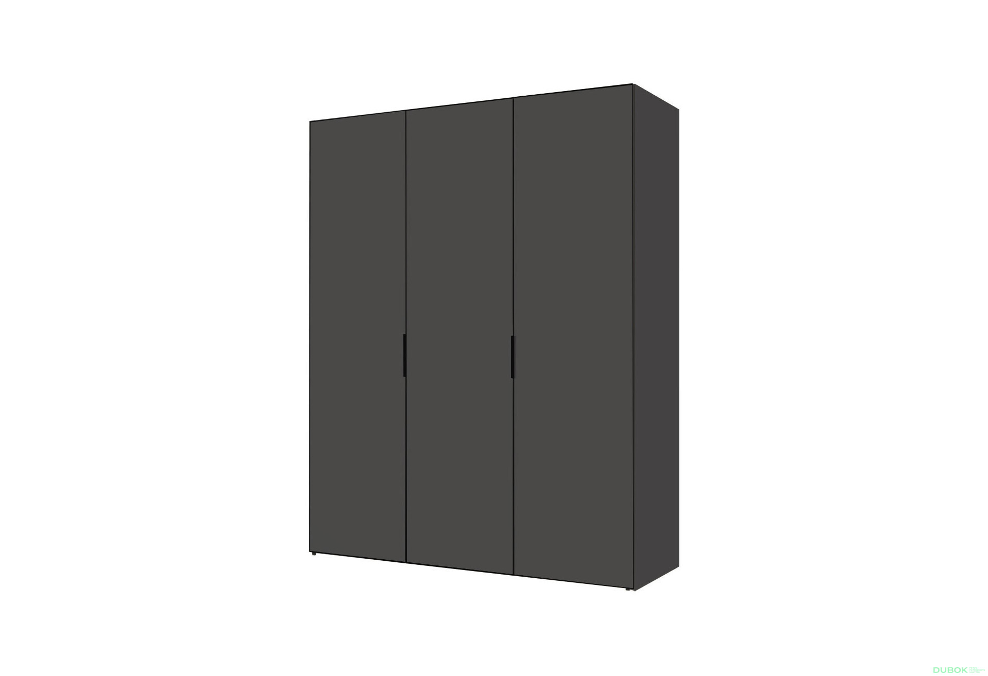 Fotografia 1 - Skriňa trojdverová 150 cm Modus 3 DTD Antracit BL