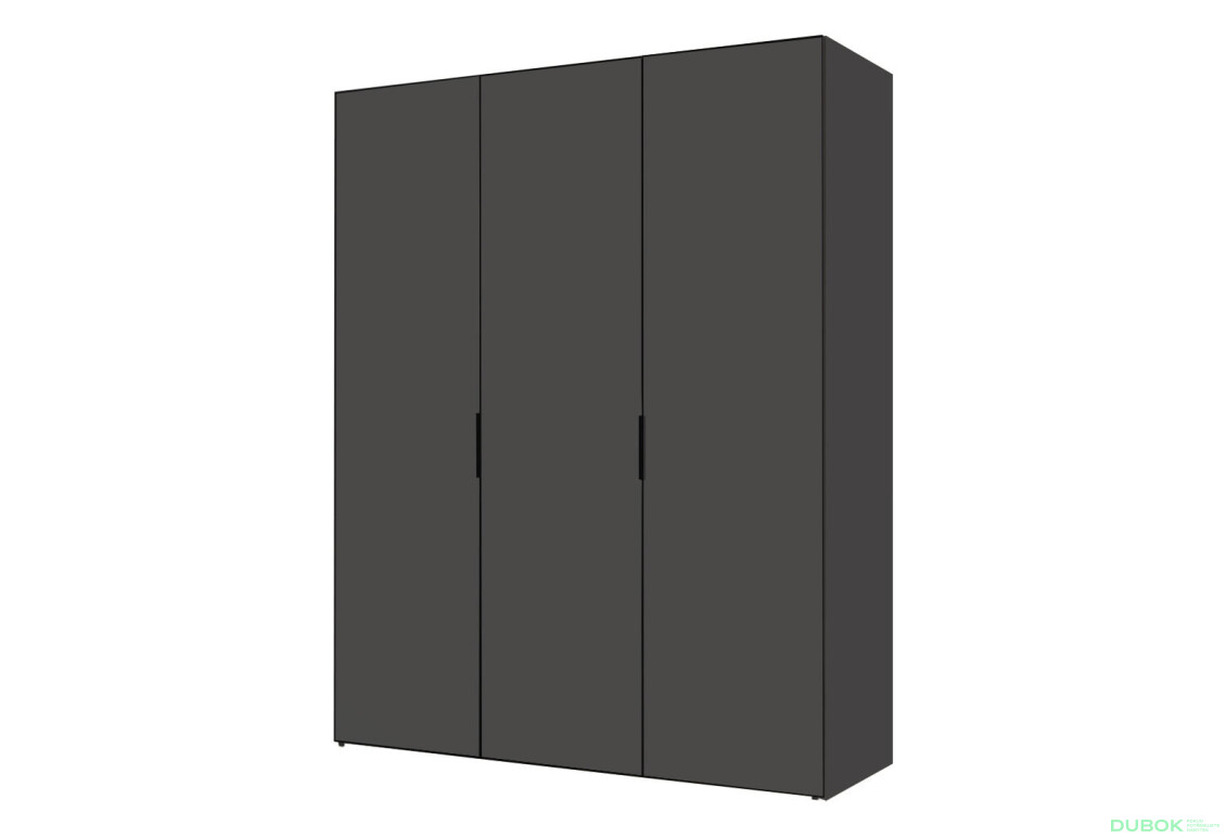 Skriňa trojdverová 150 cm Modus 3 DTD Antracit BL