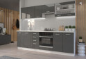 Fotografia 1 - Modulárna kuchyňa Sonia biely / šedý lesk