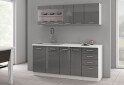Fotografia 4 - Modulárna kuchyňa Sonia biely / šedý lesk