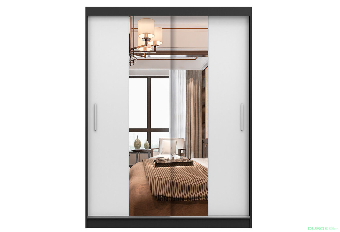 Fotografia 2 - Skriňa Vista 01 čierna / biely