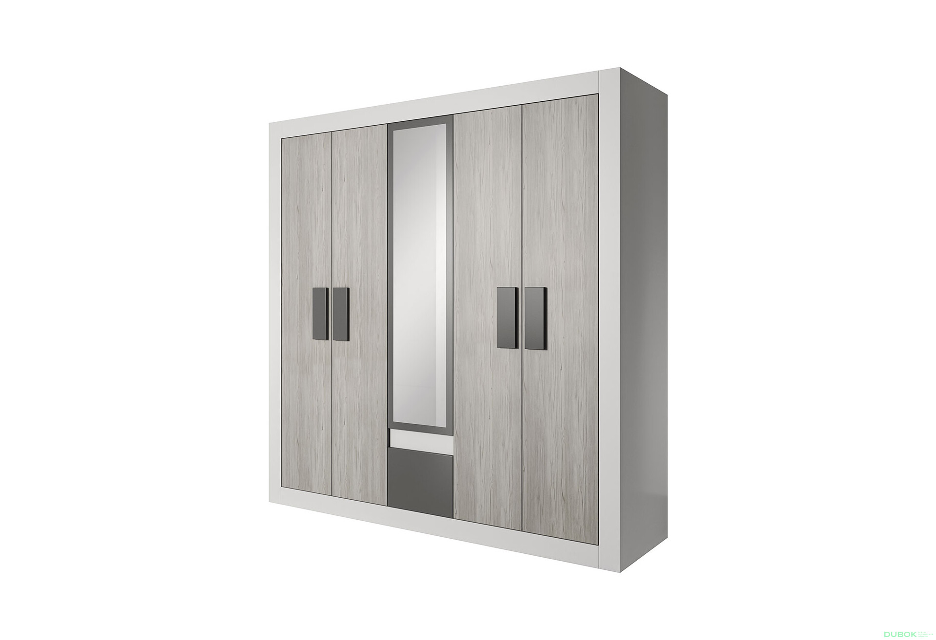 Fotografia 1 - Skriňa 5D Spálňa Helios biely / kathult / grafit