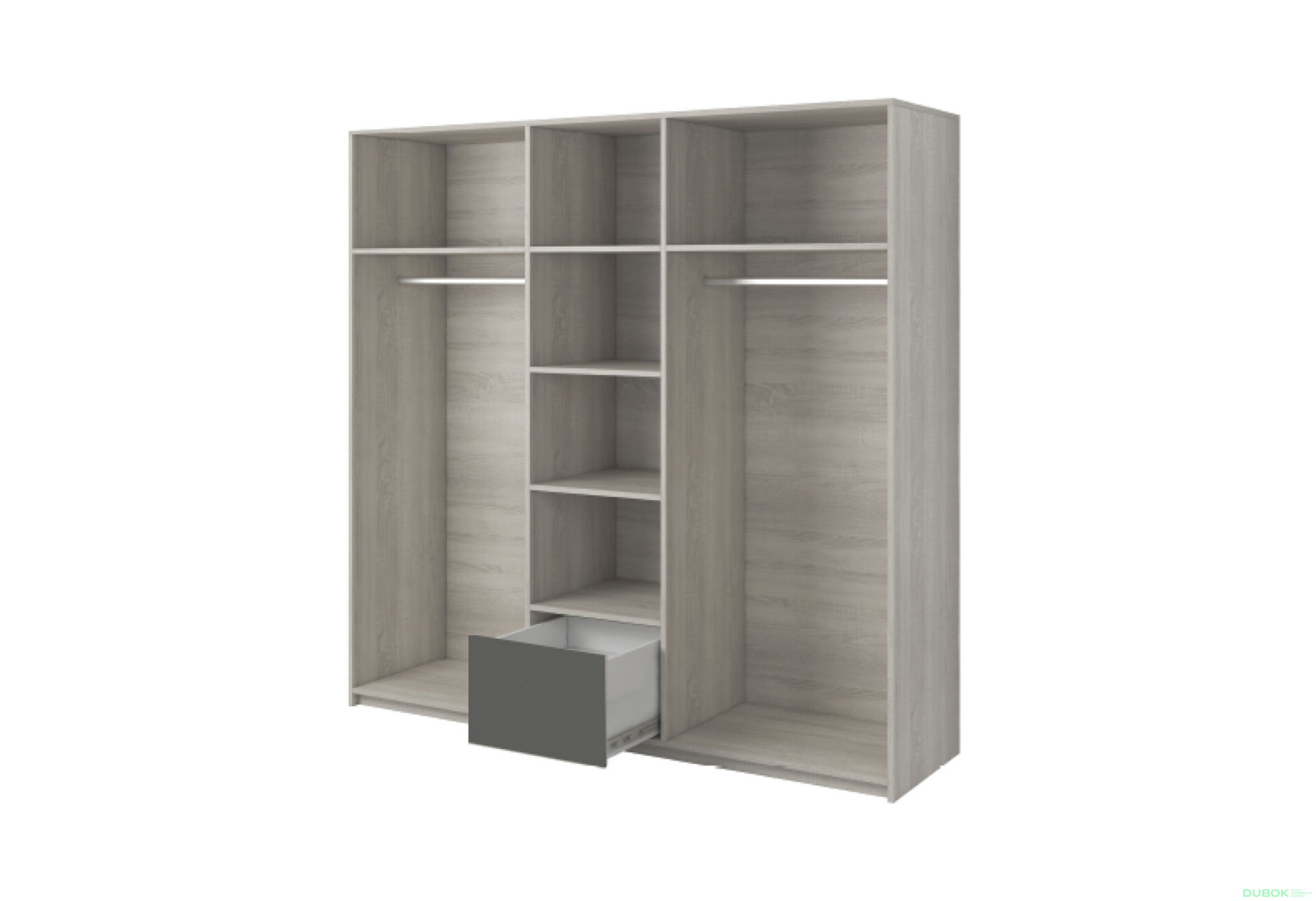 Fotografia 2 - Skriňa 5D Spálňa Helios biely / kathult / grafit