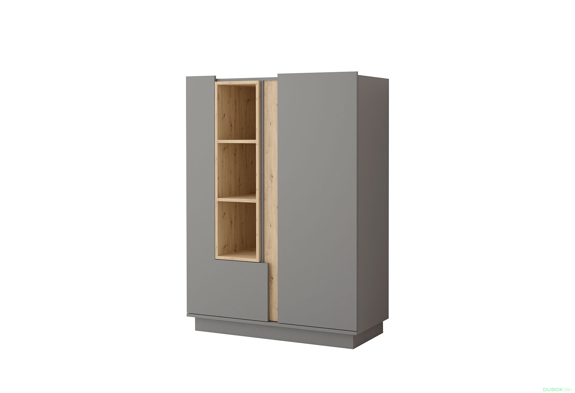 Fotografia 1 - Regál nízky Grey šedá, artisan / šedá Idczak meble