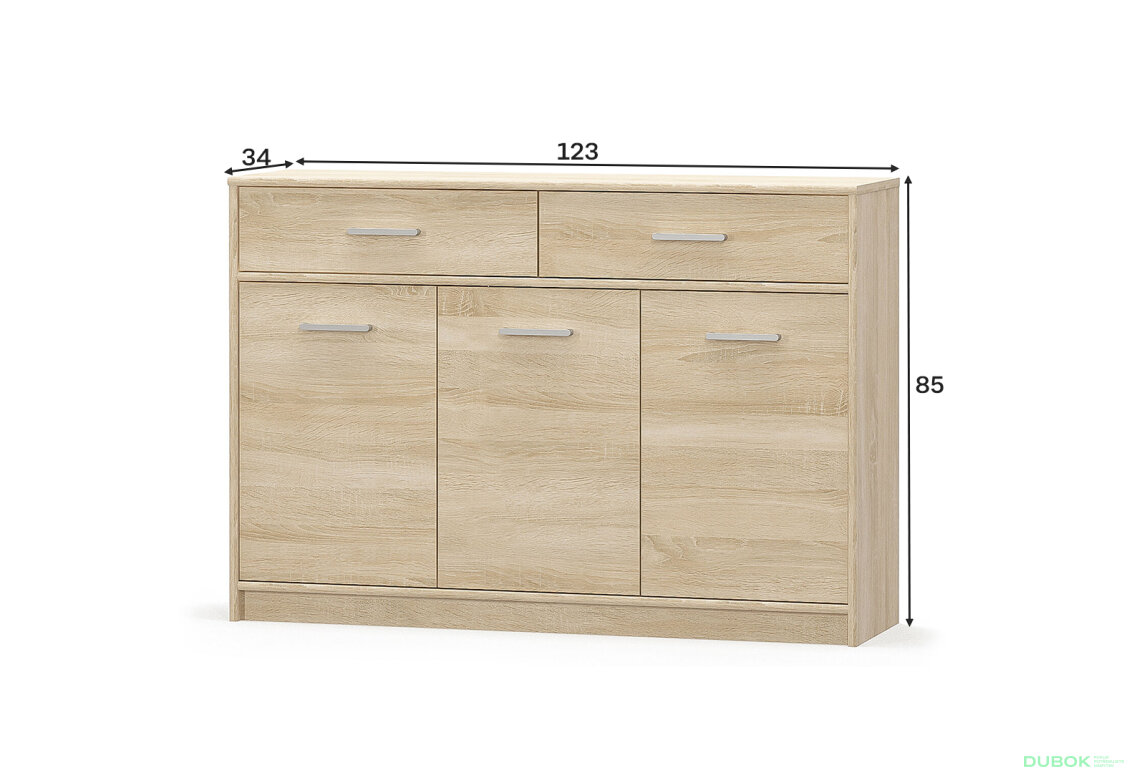 Fotografia 3 - Komoda 3d2s dub sonoma Tips