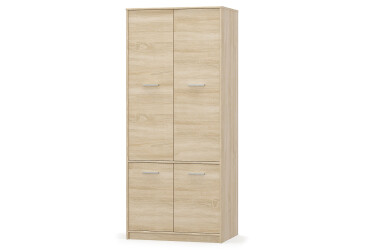 Skriňa štvordverová Tips 83x195x55.3 cm Dub sonoma