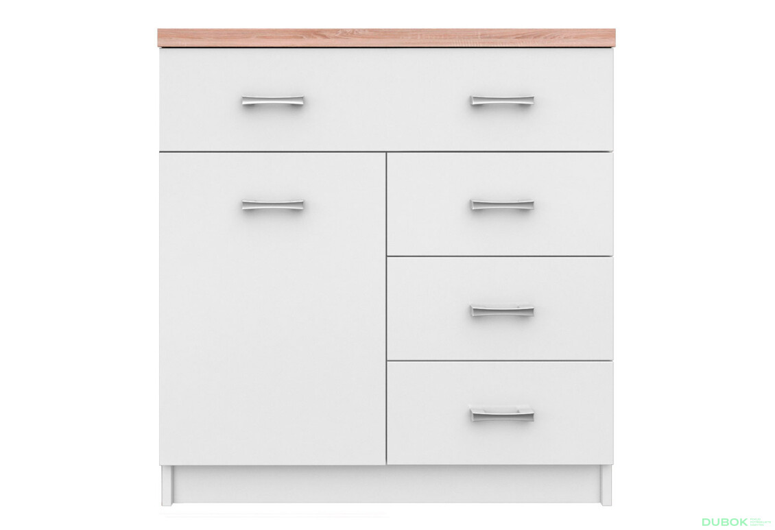Komoda 1d4s biela Top Mix - Fotografia 1 Fotografia 1 - Komoda 1d4s biela Top Mix