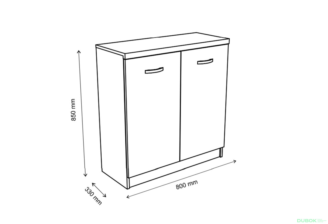Fotografia 2 - Komoda 2d biela Top Mix