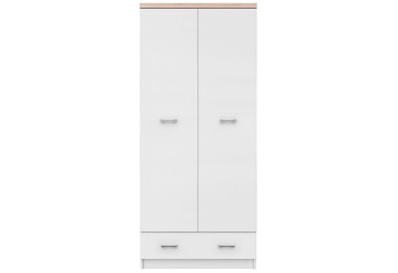 Skriňa dvojdverová so zásuvkou Top Mix 80x183x57 cm Biela