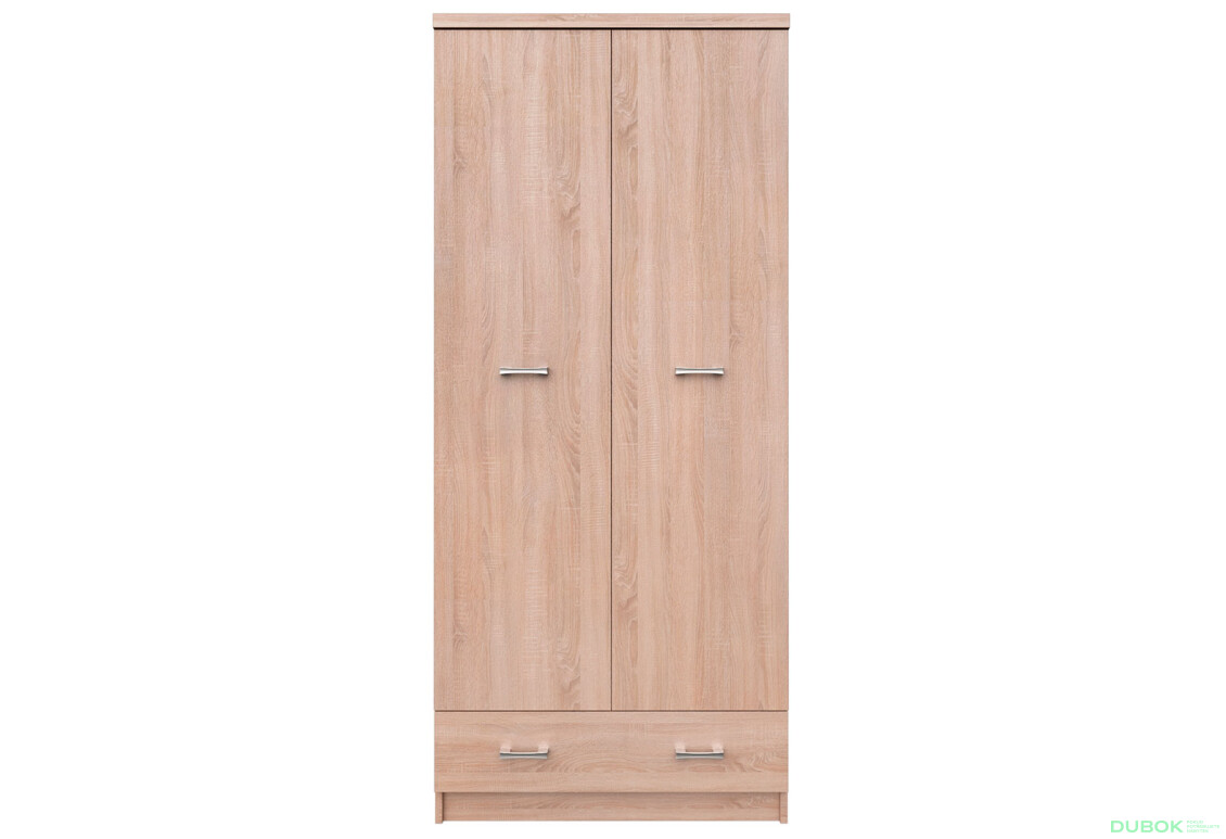 Skriňa dvojdverová so zásuvkou Top Mix 80x183x57 cm Dub sonoma - Fotografia 1 Fotografia 1 - Skriňa dvojdverová so zásuvkou Top Mix 80x183x57 cm Dub sonoma