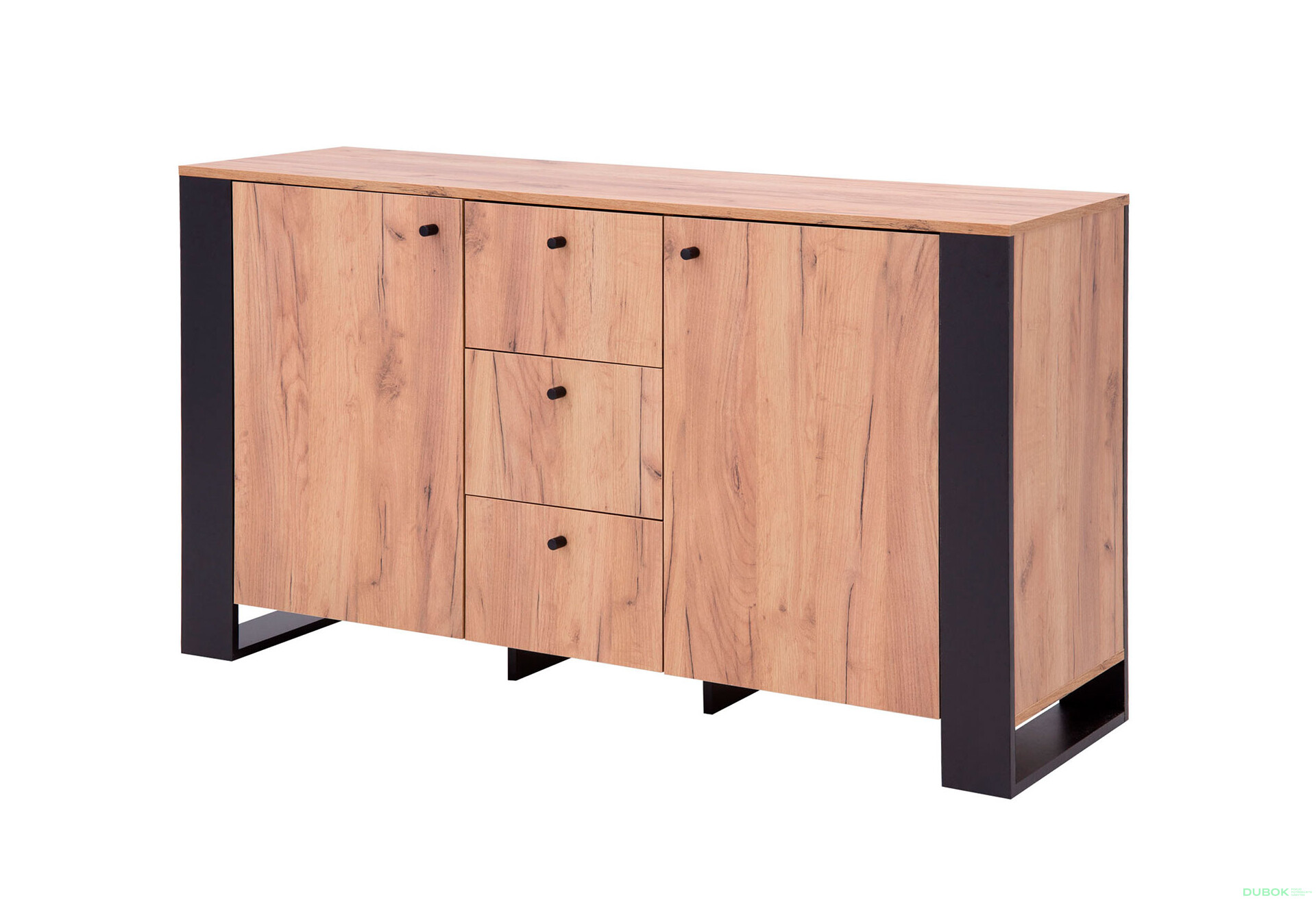 Komoda 2d3s dub craft zlatý Wood - Fotografia 1 Fotografia 1 - Komoda 2d3s dub craft zlatý Wood