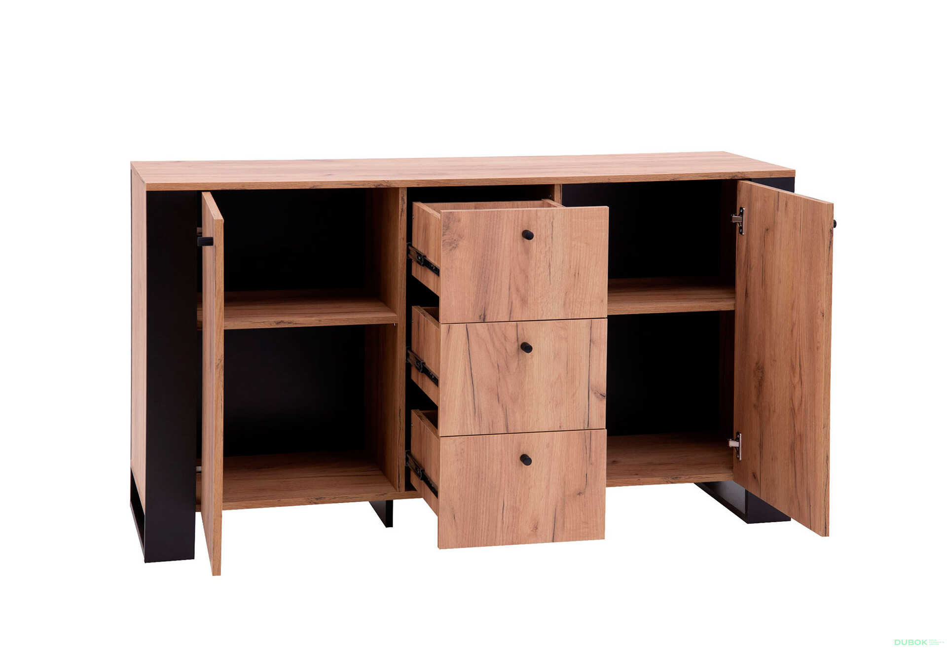 Komoda 2d3s dub craft zlatý Wood - Fotografia 3 Fotografia 3 - Komoda 2d3s dub craft zlatý Wood