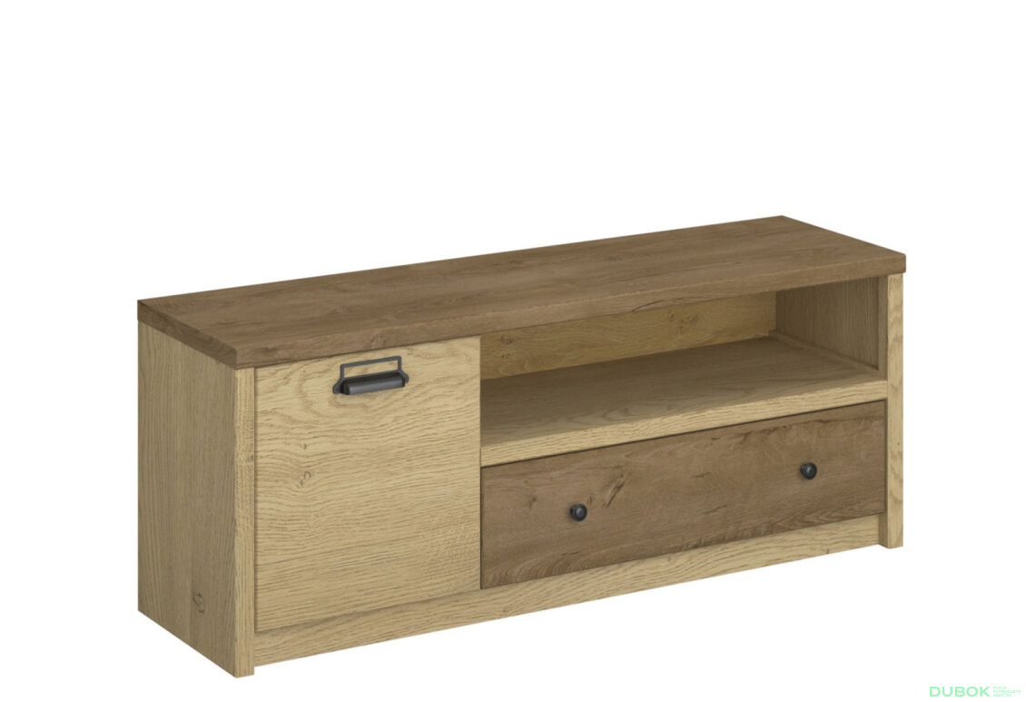 Fotografia 3 - TV stolík 1d1s/125 dub cremona / dub lefkas Denzel