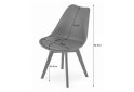 Fotografia 9 - Krzesło MARK sivá / sivé nohy x 1