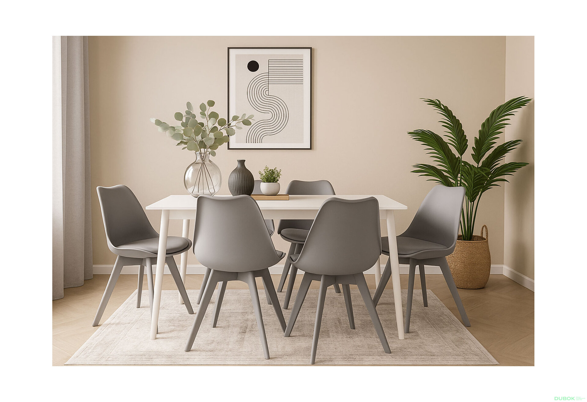 Fotografia 2 - Krzesło MARK sivá / sivé nohy x 1