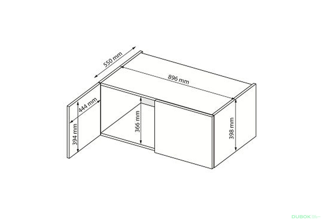 Fotografia 3 - Nadstavec 2D biely lesk Mila