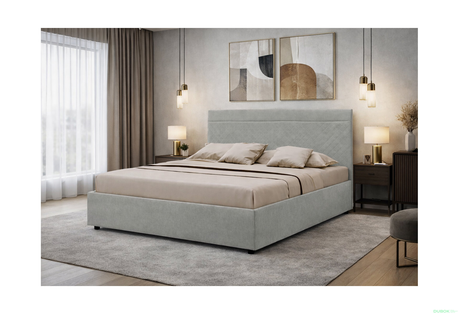 Fotografia 12 - Posteľ Fro Pik 140x200 Mono 246, sivá