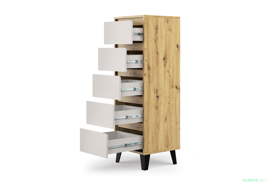 Fotografia 3 - Komoda Borg 5s/40 dub artisan / kašmír