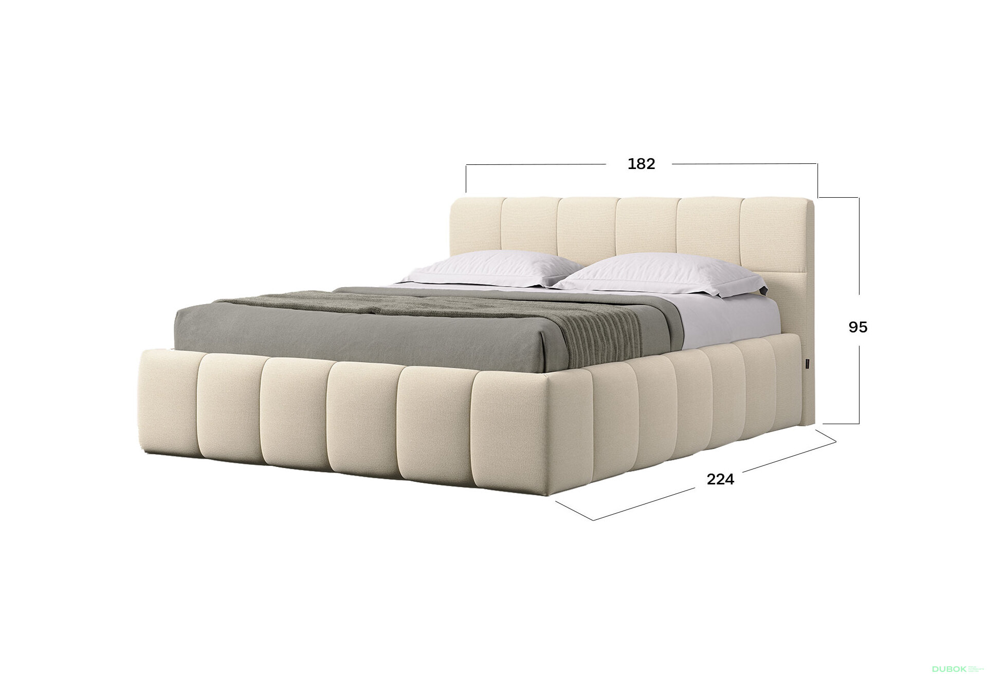 Fotografia 3 - Mäkká posteľ 1.8 TONY s výklopným rámom Point 04 Dekora group