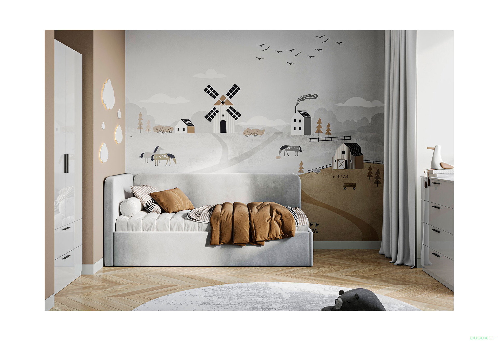 Posteľ mäkká 0,9x2,0 zdvíhacia s rámom Happy - Fotografia 3 Fotografia 3 - Posteľ mäkká 0,9x2,0 zdvíhacia s rámom Happy