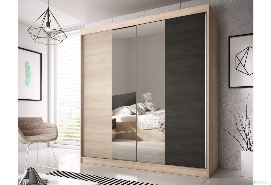 Fotografia 2 - Spálňová zostava 2D Wenecja dub sonoma / dub canterbury