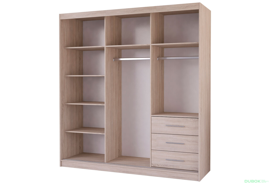 Fotografia 3 - Spálňová zostava 2D Wenecja dub sonoma / dub canterbury