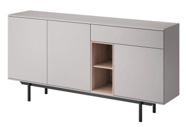 Komoda IK175 sivá / jackson hickory Inox
