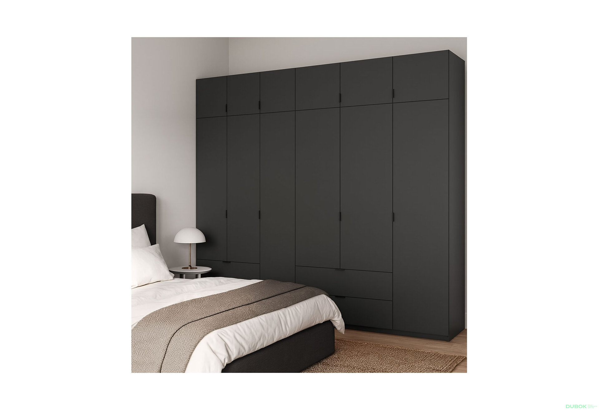 Fotografia 8 - Skriňa Lukas 3+3 DT 255 grafit