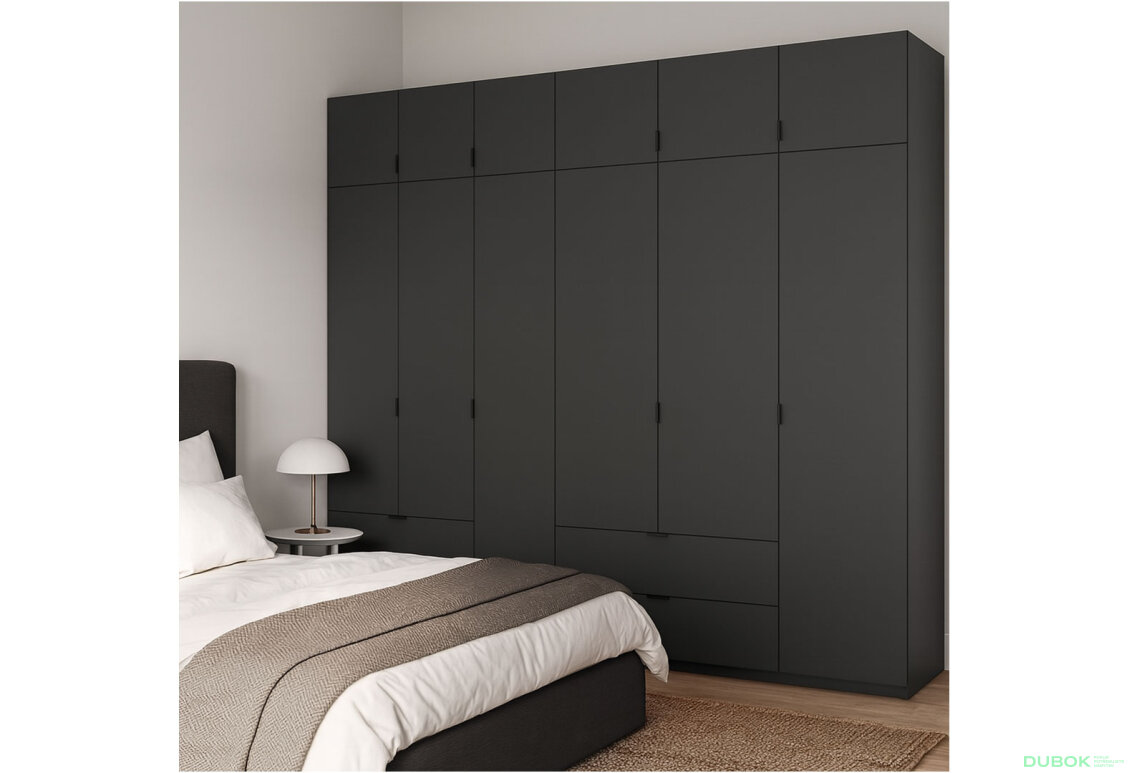 Fotografia 8 - Skriňa Lukas 3+3 DT 255 grafit