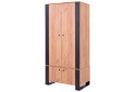 Fotografia 1 - Skriňa štvordverová Wood 90x195x55 cm Dub craft zlatý