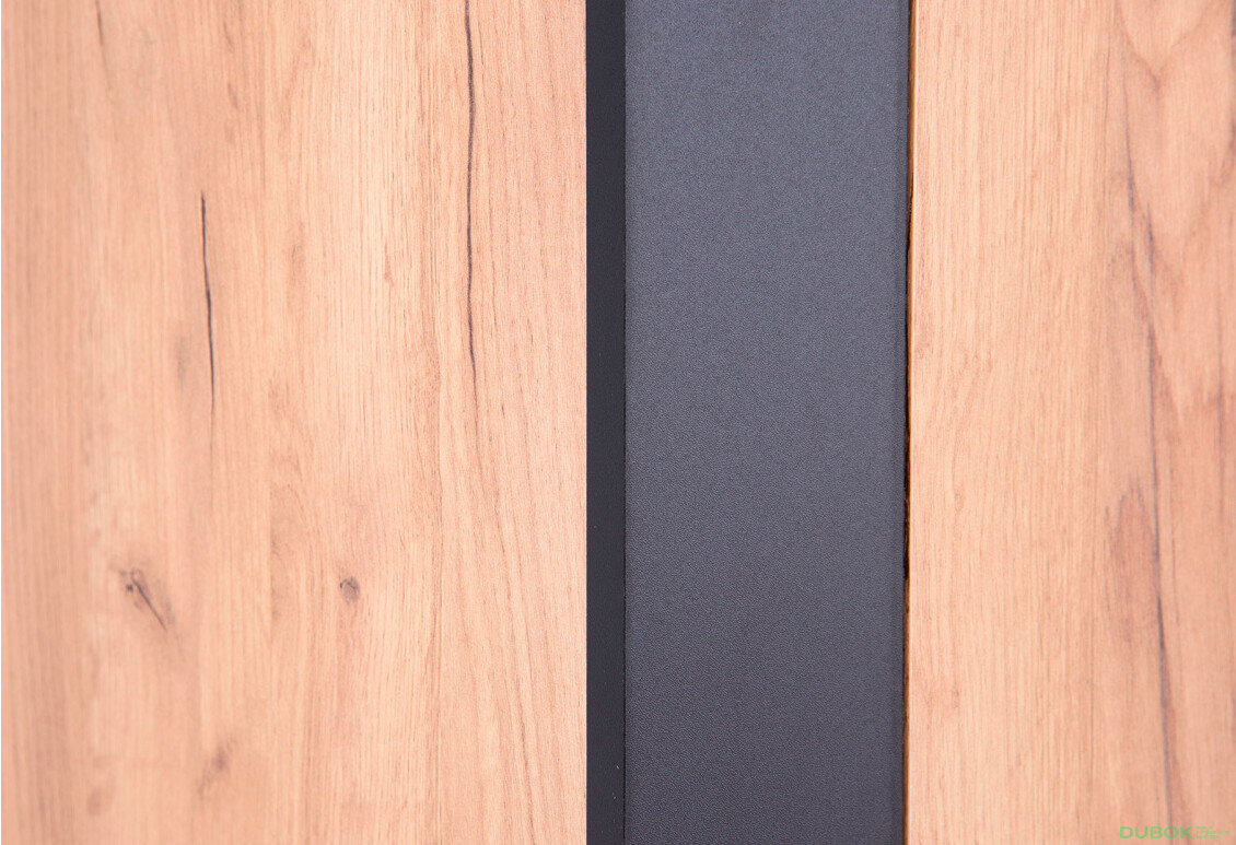 Skriňa štvordverová Wood 90x195x55 cm Dub craft zlatý - Fotografia 4 Fotografia 4 - Skriňa štvordverová Wood 90x195x55 cm Dub craft zlatý