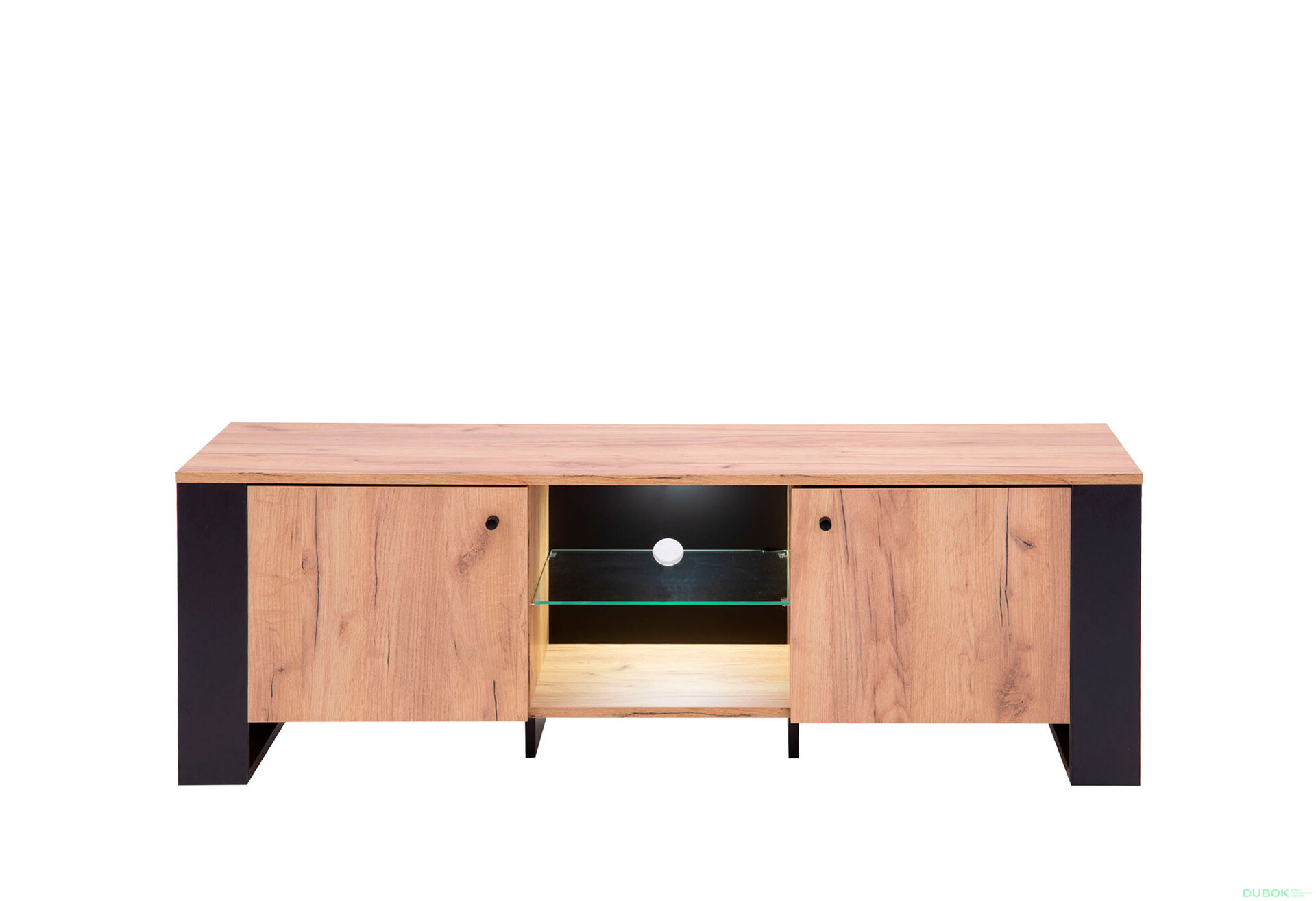 Fotografia 5 - TV stolík 2d/140 dub craft zlatý Wood