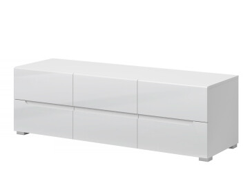 TV stolík 6s/140 biely lesk Yolk