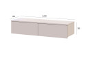 Fotografia 5 - Toaletný stolík Levía kašmír 2š 100x32x22