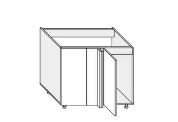 Spodný roh N 90°/820 1dverový pravý Millenium