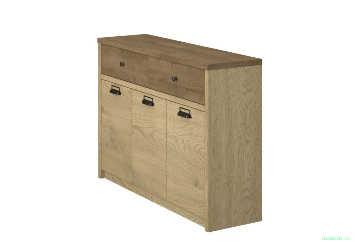 Fotografia 2 - Komoda 3d2s dub cremona / dub lefkas Denzel