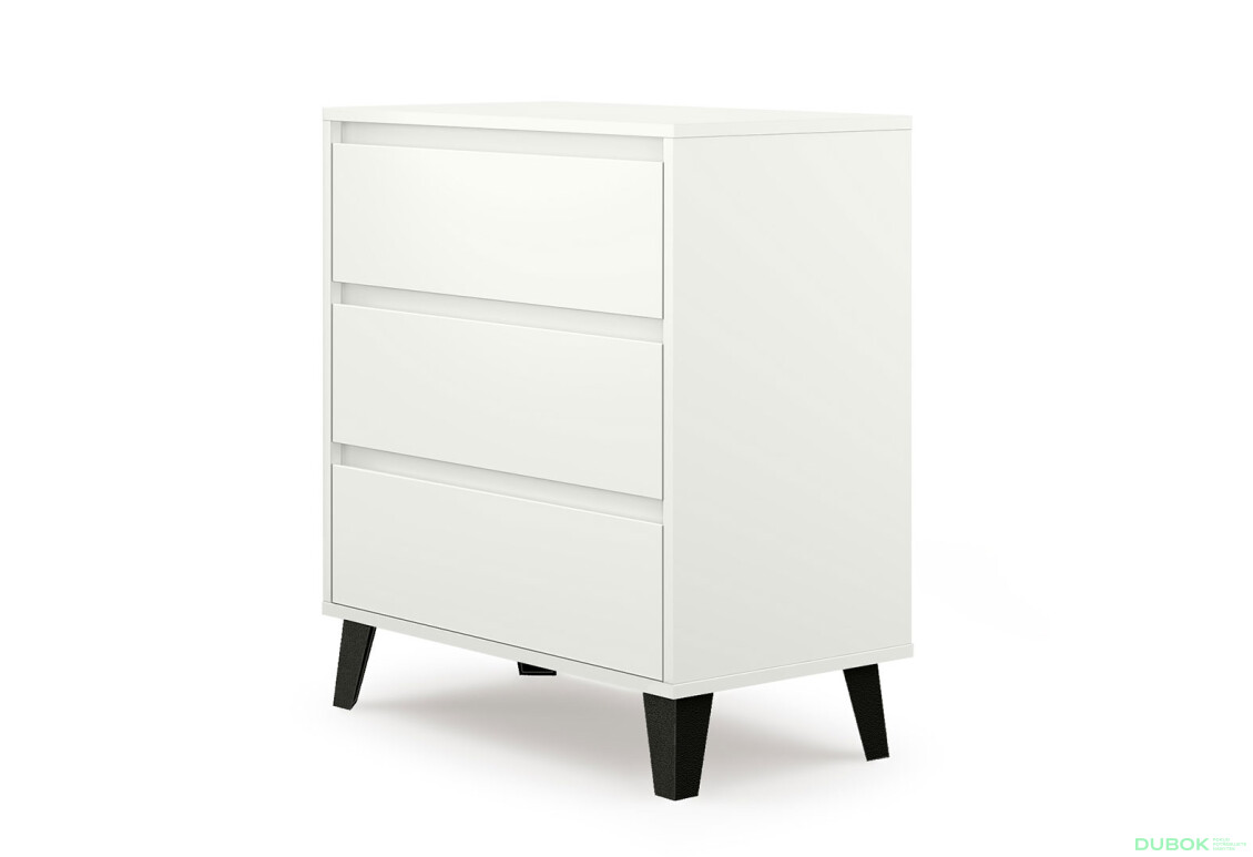 Fotografia 6 - Komoda Borg 3s/70 biela