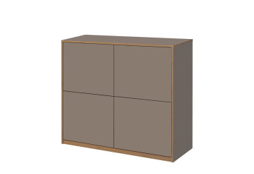 Komoda 4d sivý kubanit Complex