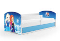 Fotografia 1 - Posteľ Luki 1 biele Frozen 80x160 cm s roštom, matracom