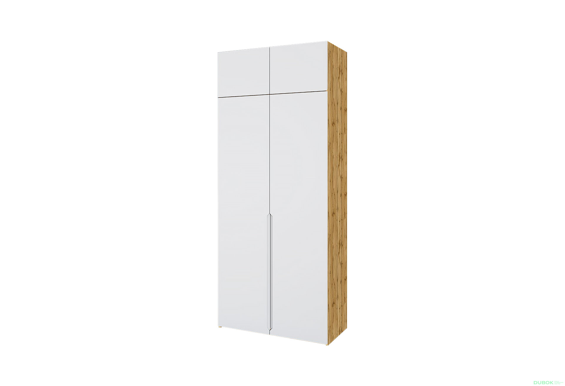 Fotografia 1 - Skriňa Neapol 2D 100 s nadstavcom, dub appalačský / biela