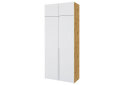 Fotografia 1 - Skriňa Neapol 2D 100 s nadstavcom, dub appalačský / biela