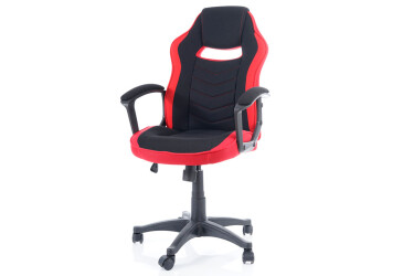 Otočné kreslo Camaro čierny / červený