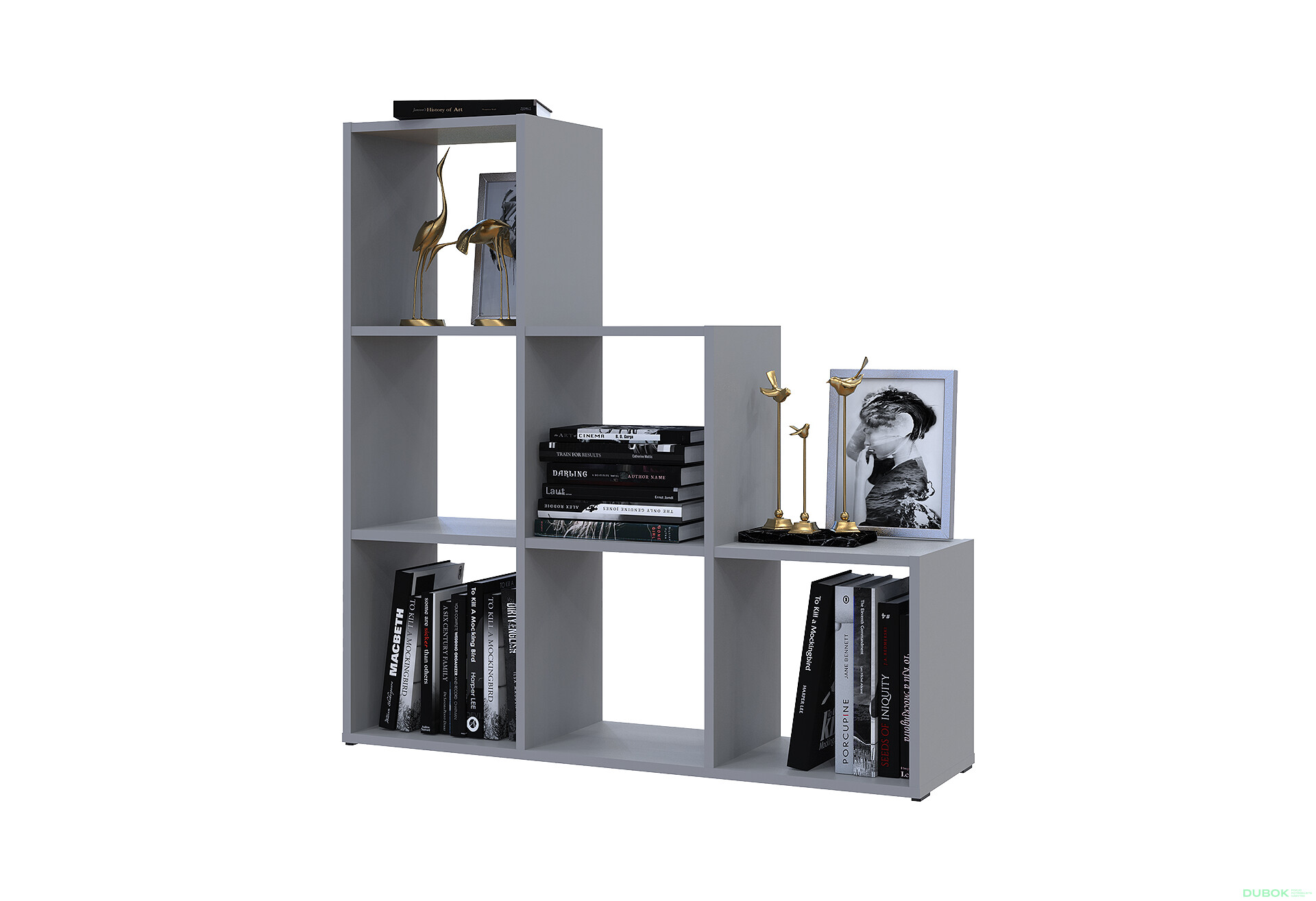 Regál otvorený Step 3х3 102.6х28.8х106.1 sivý - Fotografia 4 Fotografia 4 - Regál otvorený Step 3х3 102.6х28.8х106.1 sivý