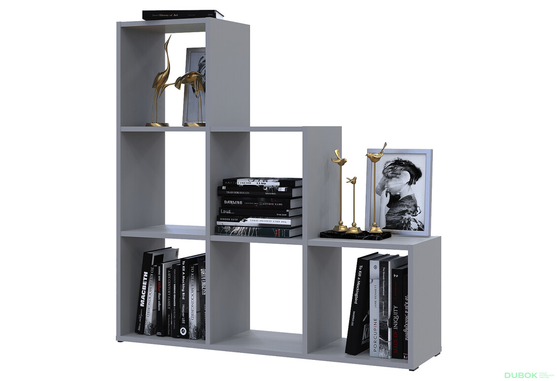 Regál otvorený Step 3х3 102.6х28.8х106.1 sivý - Fotografia 4 Fotografia 4 - Regál otvorený Step 3х3 102.6х28.8х106.1 sivý